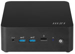MSI CUBI NUC 1MG-244BEU PC/workstation barebone 0.84L sized PC Zwart 100U Intel SoC