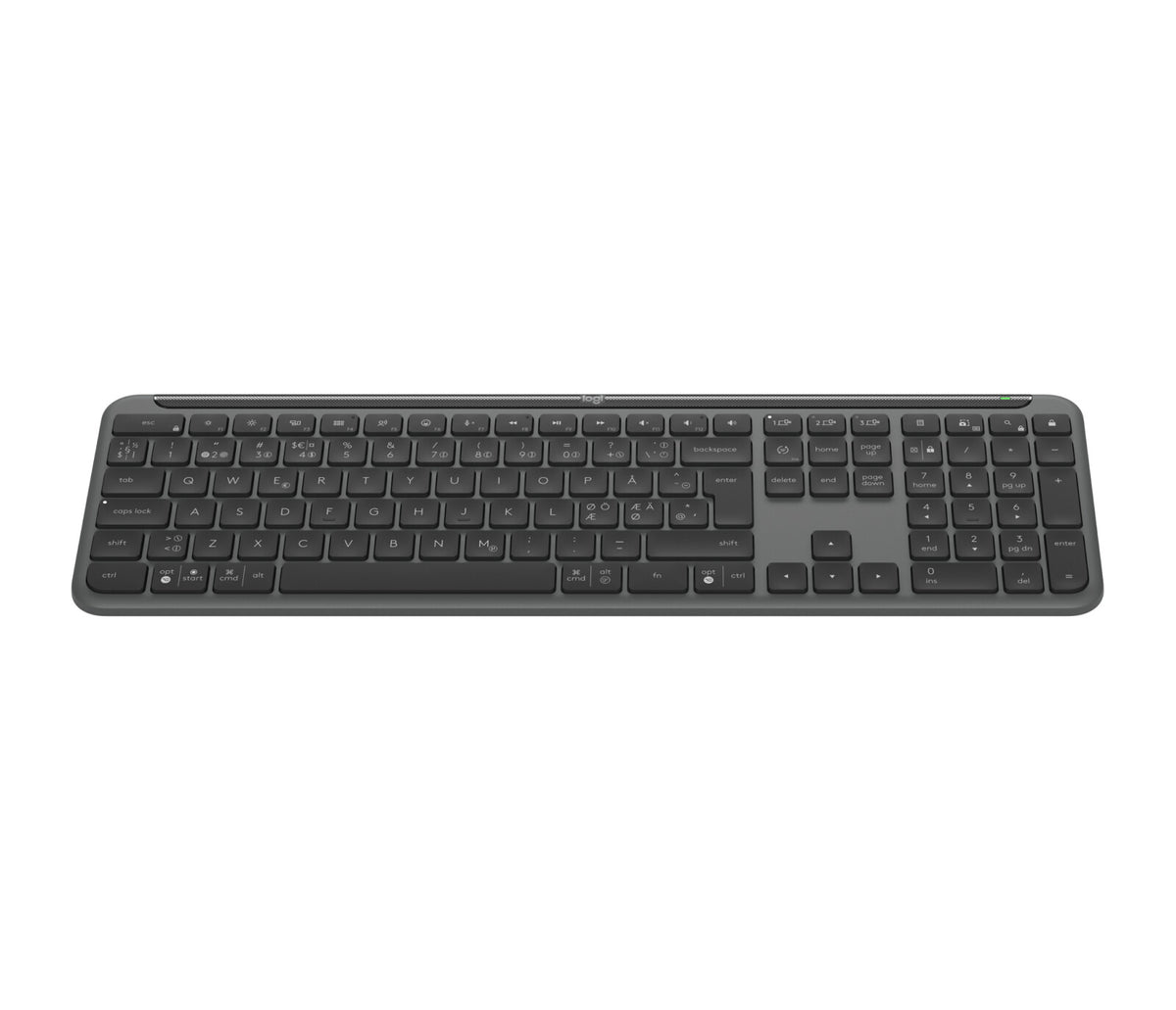 LOGITECH Signature Slim K950 Keyboard wireless Bluetooth 5.1 LE Pan Nordic graphite (PAN)