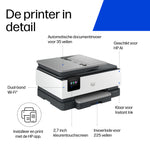 HP OfficeJet Pro 8135e Draadloze All-in-One Kleurenprinter, Instant Ink; Dubbelzijdig printen