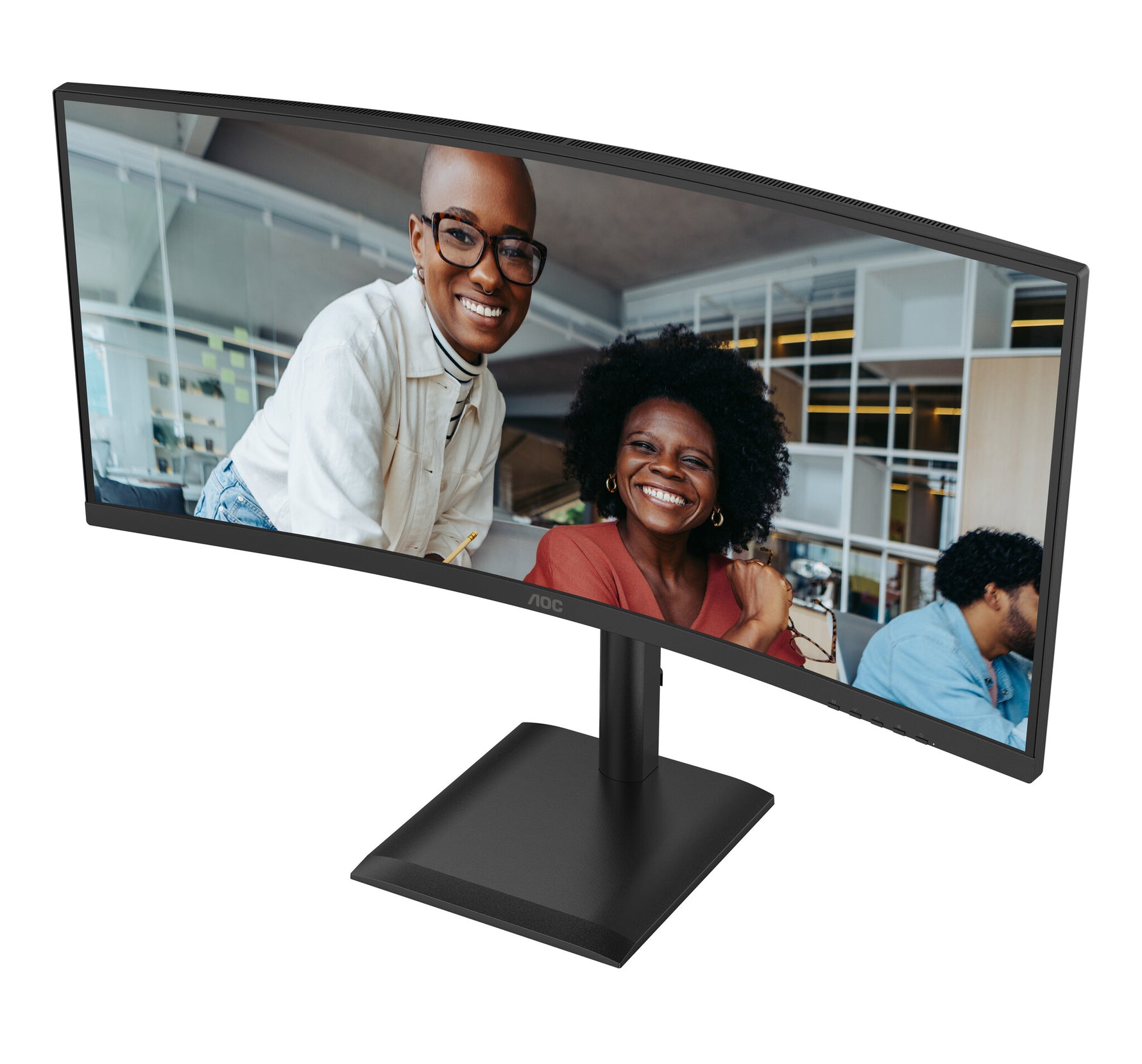 AOC E4 CU34E4CV computer monitor 86,4 cm (34") 3440 x 1440 Pixels UltraWide Quad HD LCD Zwart