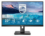 Philips S Line 222S1AE/00 computermonitor 54,6 cm (21.5") 1920 x 1080 Pixels Full HD LCD Zwart