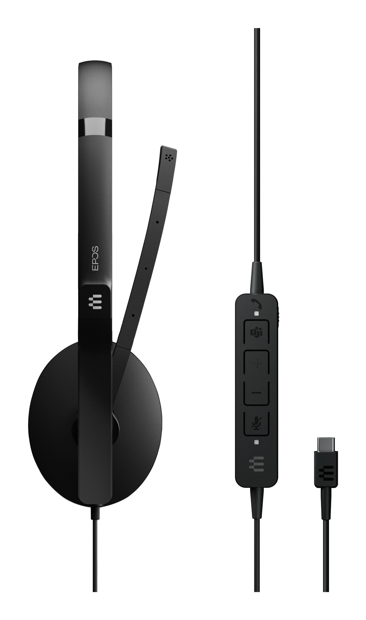 EPOS Tweezijdige on-ear USB-C-headset met ANC, gecertificeerd voor Microsoft Teams