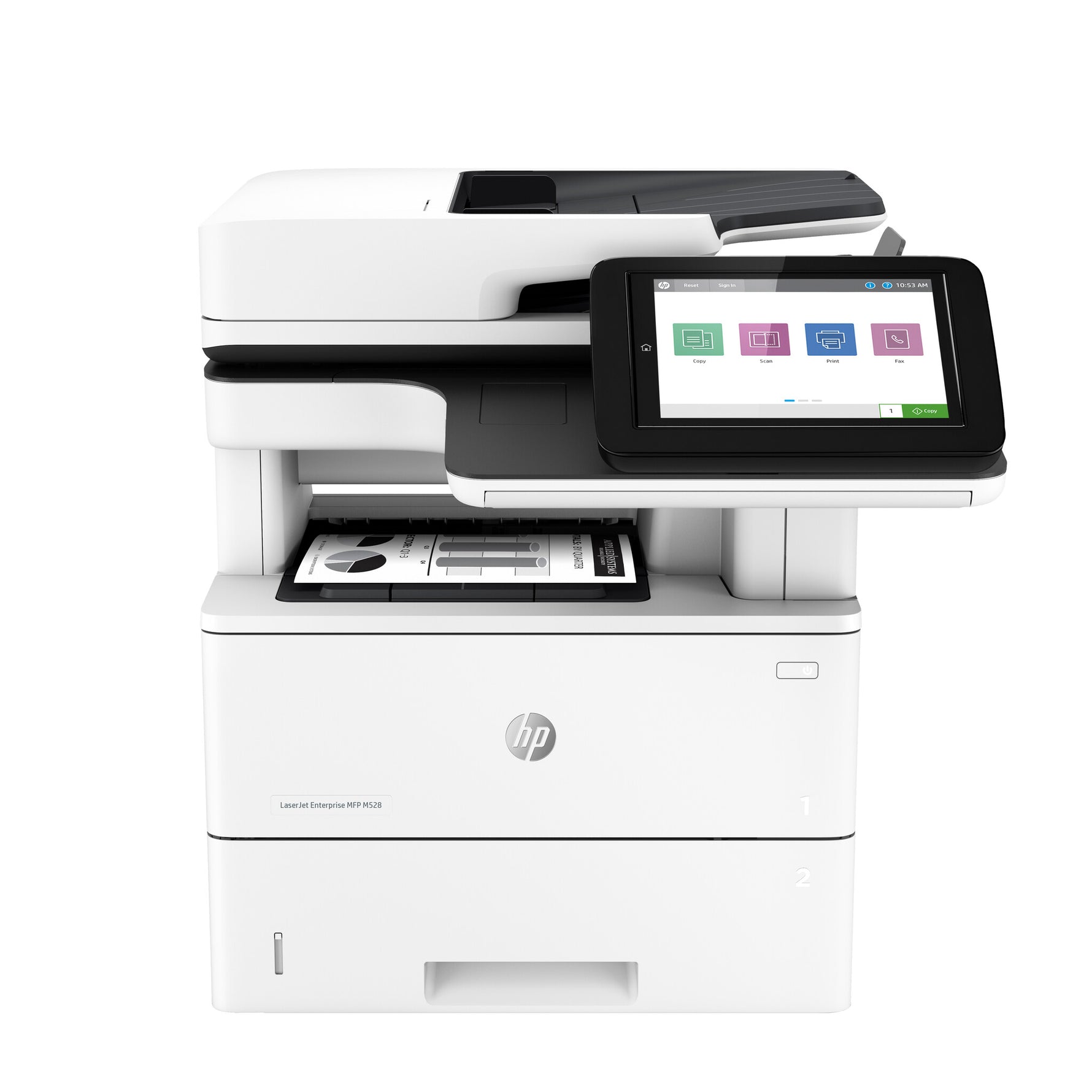 HP LaserJet Enterprise M528dn Draadloos Multifunction Zwart-wit Printer, Kopieerapparaat, scanner; dubbelzijdig