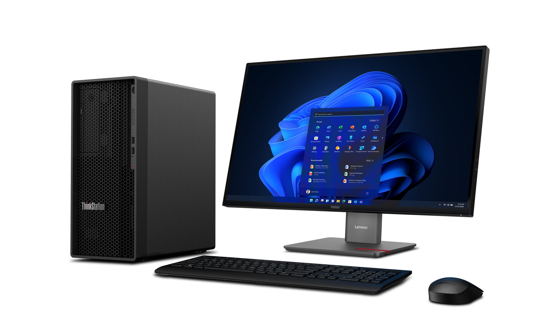 Lenovo ThinkStation P2 Tower Gen 2 Intel Core Ultra 5 245K 16 GB DDR5-SDRAM 1 TB SSD Windows 11 Pro Workstation Zwart