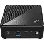 MSI Cubi N ADL S-098EU Intel® N N200 4 GB DDR4-SDRAM 128 GB SSD Windows 11 Pro Mini PC Zwart