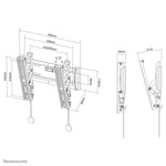 Neomounts NM-W125BLACK TV-beugel wand 10-40" - kantelbaar