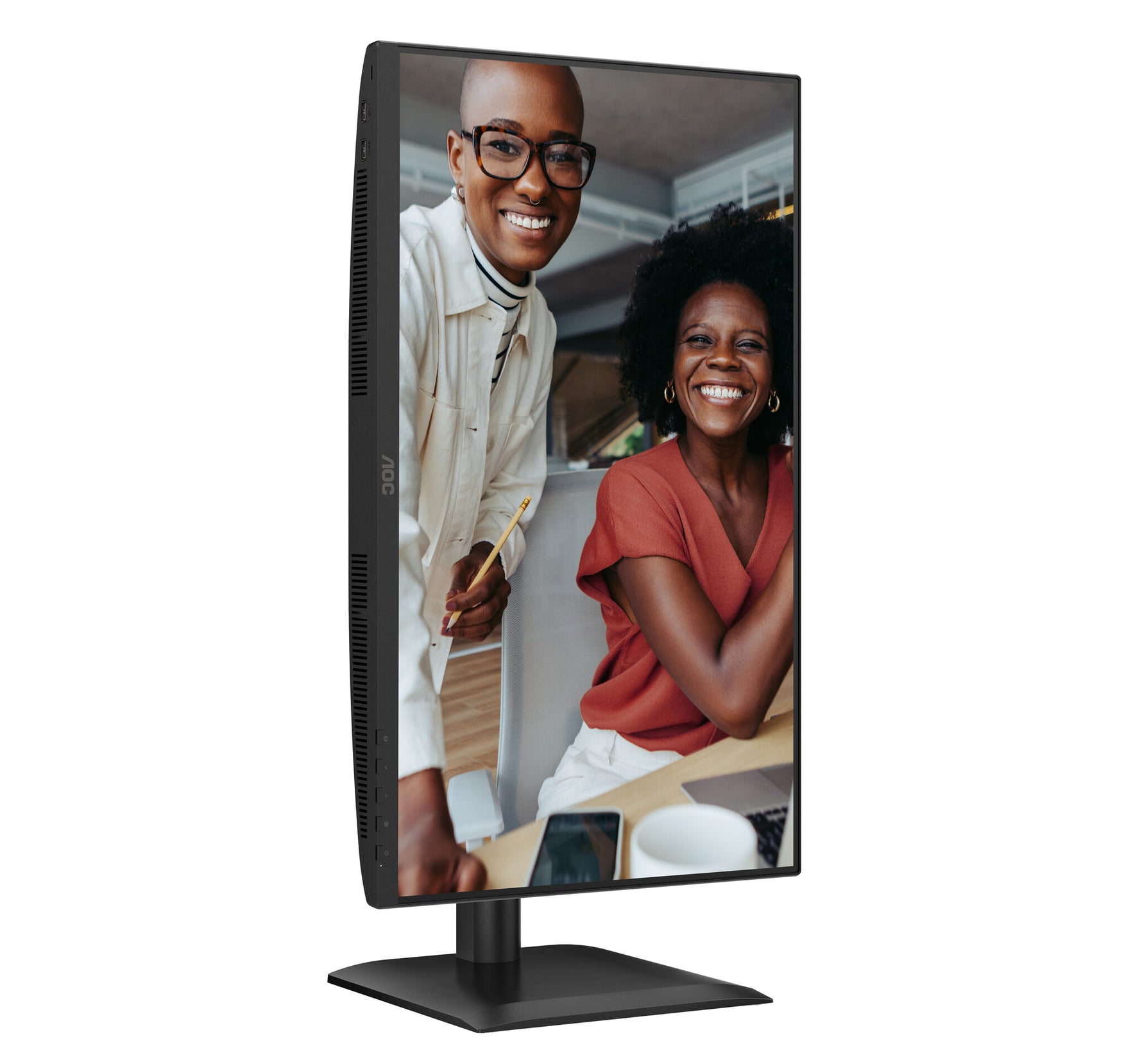 AOC E4 24E4CV computer monitor 60,5 cm (23.8") 1920 x 1080 Pixels Full HD LED Zwart
