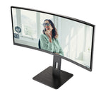 AOC CU34P3CV computer monitor 86,4 cm (34") 3440 x 1440 Pixels UltraWide Quad HD LED Zwart