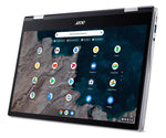 Acer Chromebook CP513-1HL-S1YN Snapdragon 7c 33,8 cm (13.3") Touchscreen Full HD 8 GB LPDDR4x-SDRAM 128 GB eMMC Wi-Fi 5 (802.11ac) ChromeOS voor ondernemingen Zilver