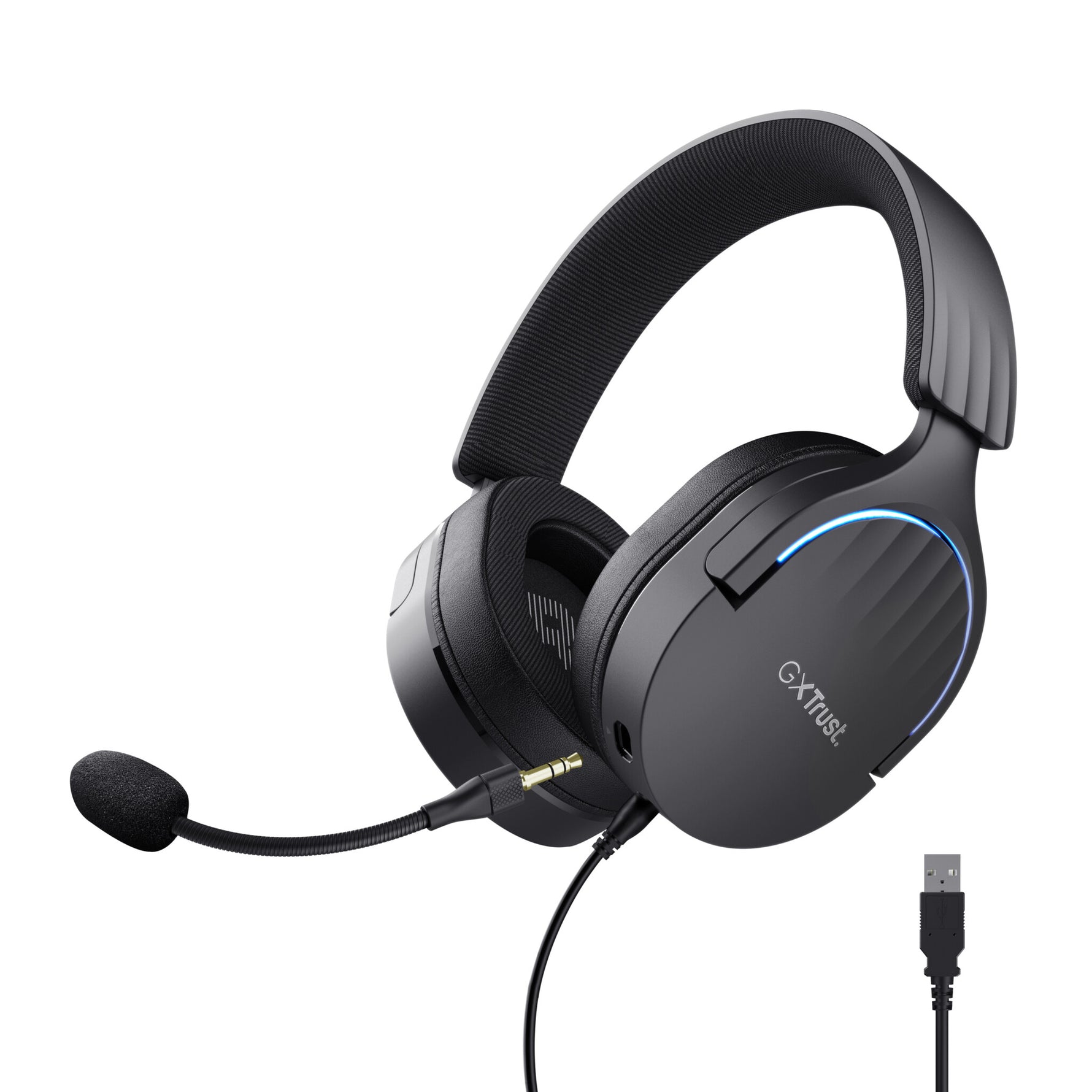 Trust GXT 490 Fayzo Gaming Headset - 7.1 USB gamingheadset – Afneembare microfoon – 50 mm drivers – Zwart
