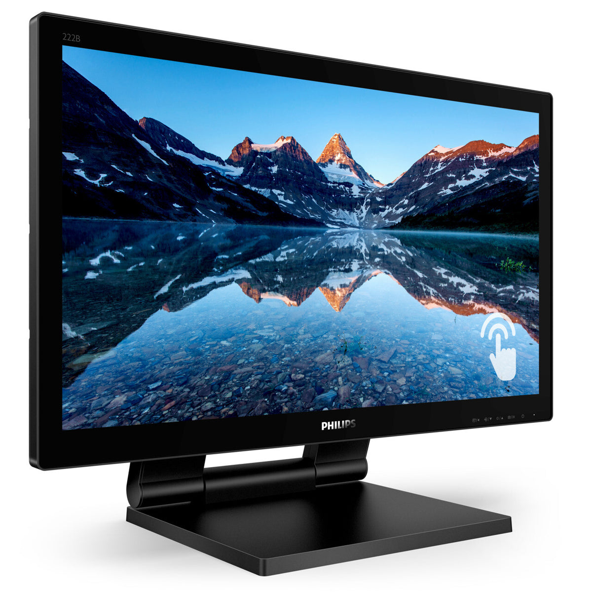 Philips B Line 222B9TA/00 computermonitor 54,6 cm (21.5") 1920 x 1080 Pixels Full HD LCD Touchscreen Tafelblad Zwart
