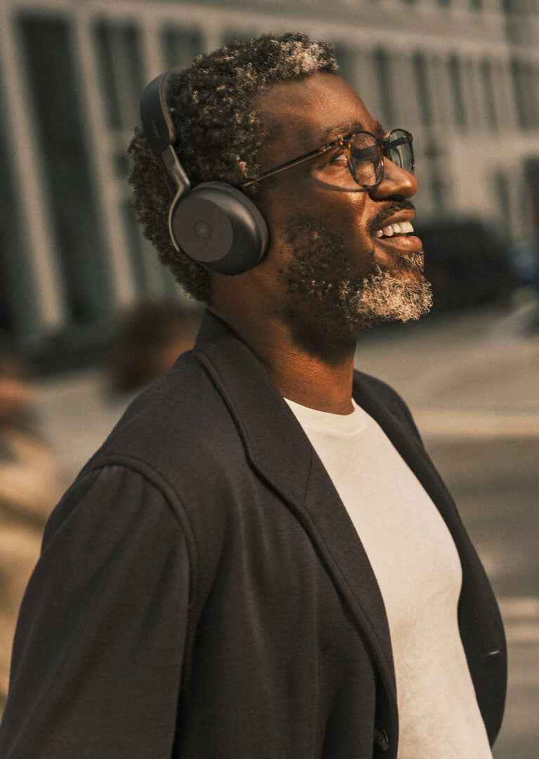 Jabra Evolve3 75 Headset Draadloos Hoofdband Oproepen/muziek USB Type-C Bluetooth Zwart