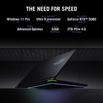 ASUS ROG Strix G18 G815LP-S9005W Intel Core Ultra 9 275HX Laptop 45,7 cm (18") WQXGA 32 GB DDR5-SDRAM 1 TB SSD NVIDIA GeForce RTX 5070 Wi-Fi 7 (802.11be) Windows 11 Home Nederlands Zwart, Grijs