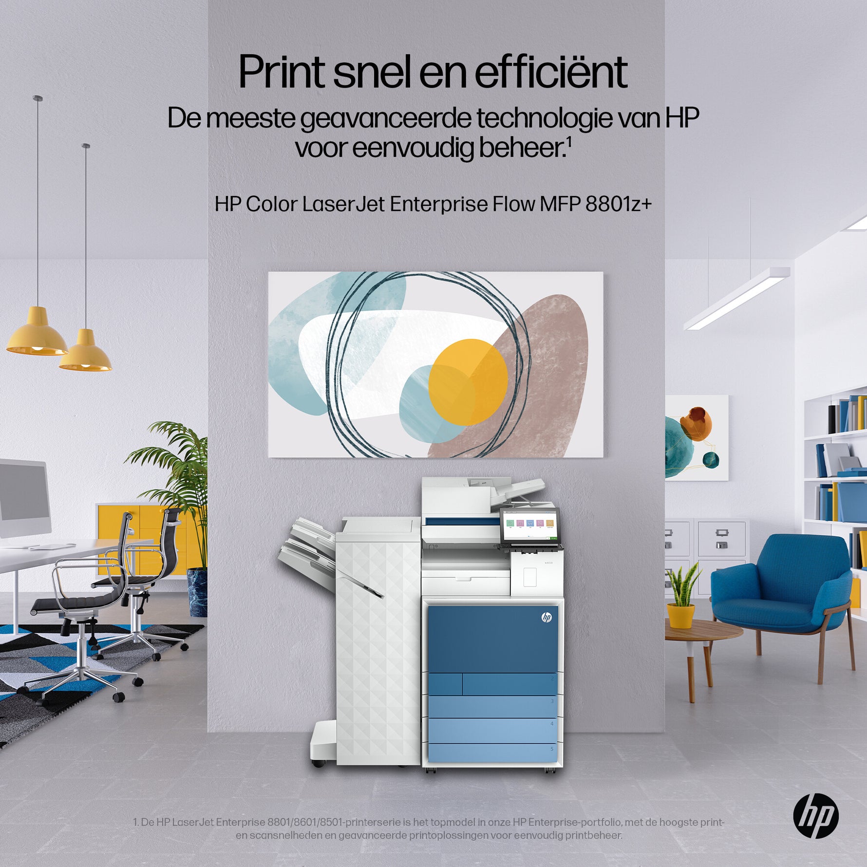 HP Color Laserjet Ent Flw MFP 8801z+ A3 70S. Col MF Fax Netzwerk Laser 1200 x 1200 DPI 60 ppm Wifi