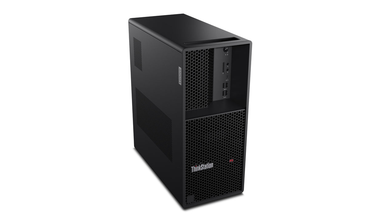 Lenovo ThinkStation P3 Tower Gen 2 Intel Core Ultra 7 265K 32 GB DDR5-SDRAM 1 TB SSD Windows 11 Pro Workstation Zwart