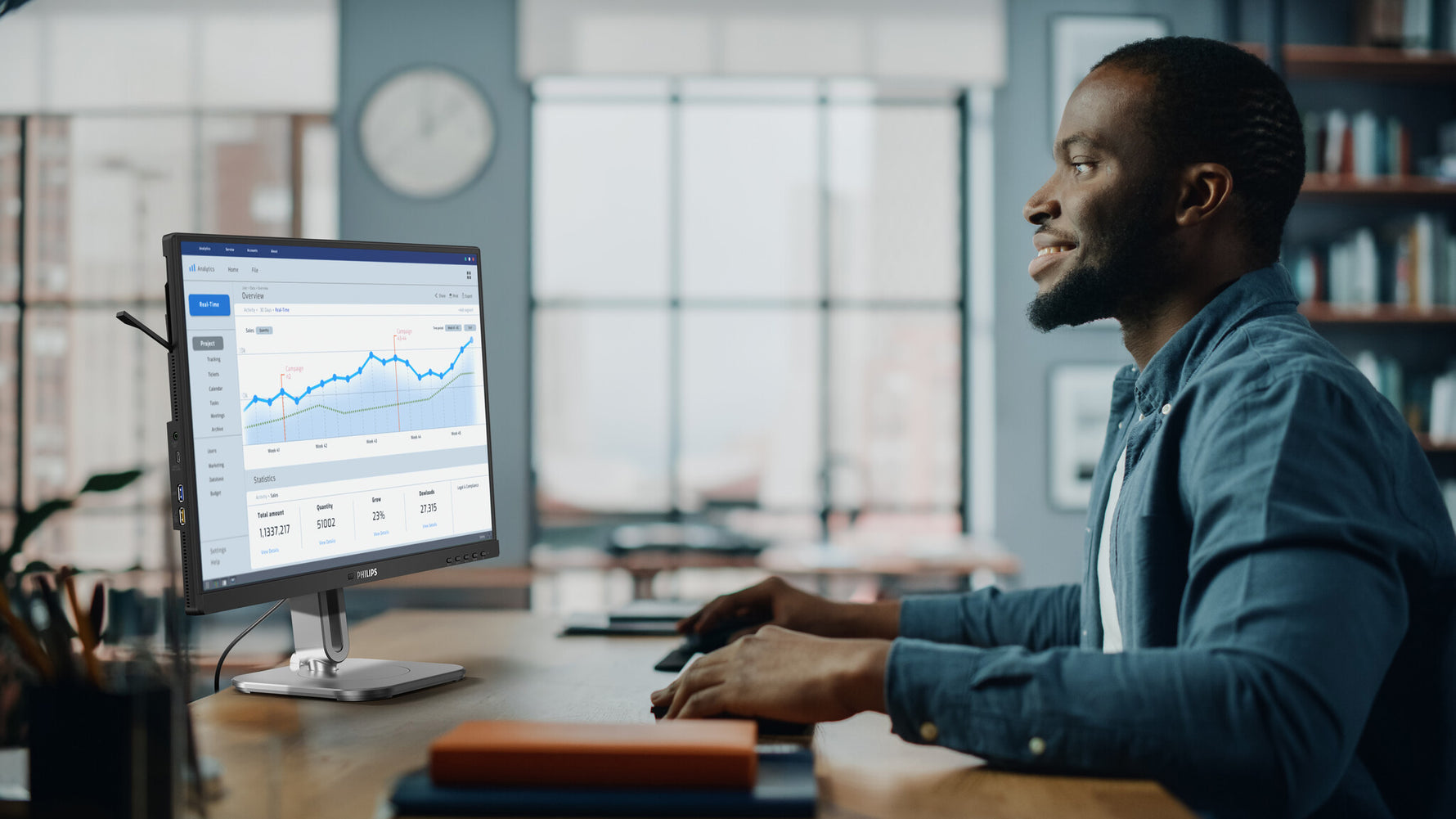 Philips 4000 series 24B2U4301/00 computer monitor 60,5 cm (23.8