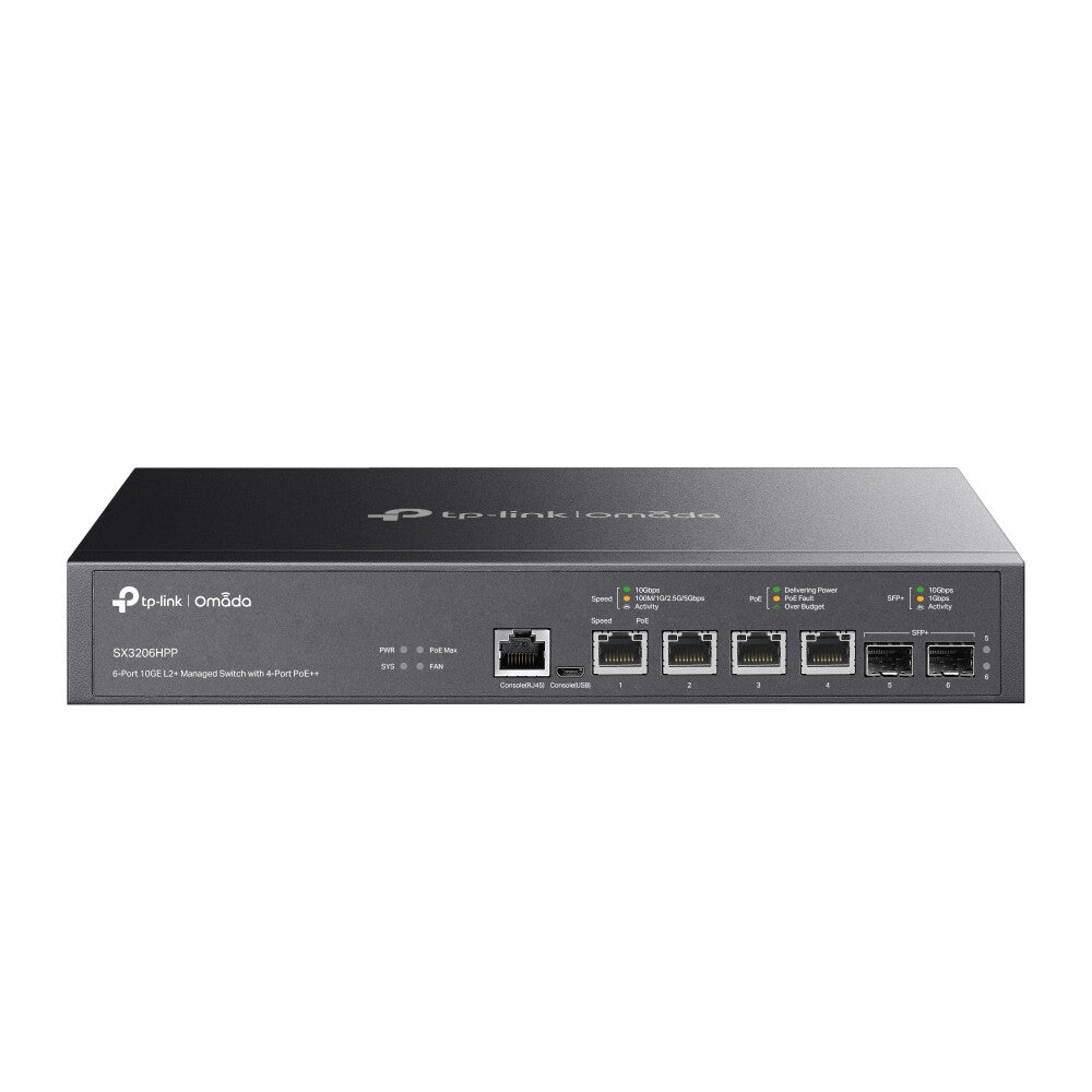 TP-Link Omada SX3206HPP netwerk-switch Managed L2+ 10G Ethernet (100/1000/10000) Power over Ethernet (PoE) Zwart