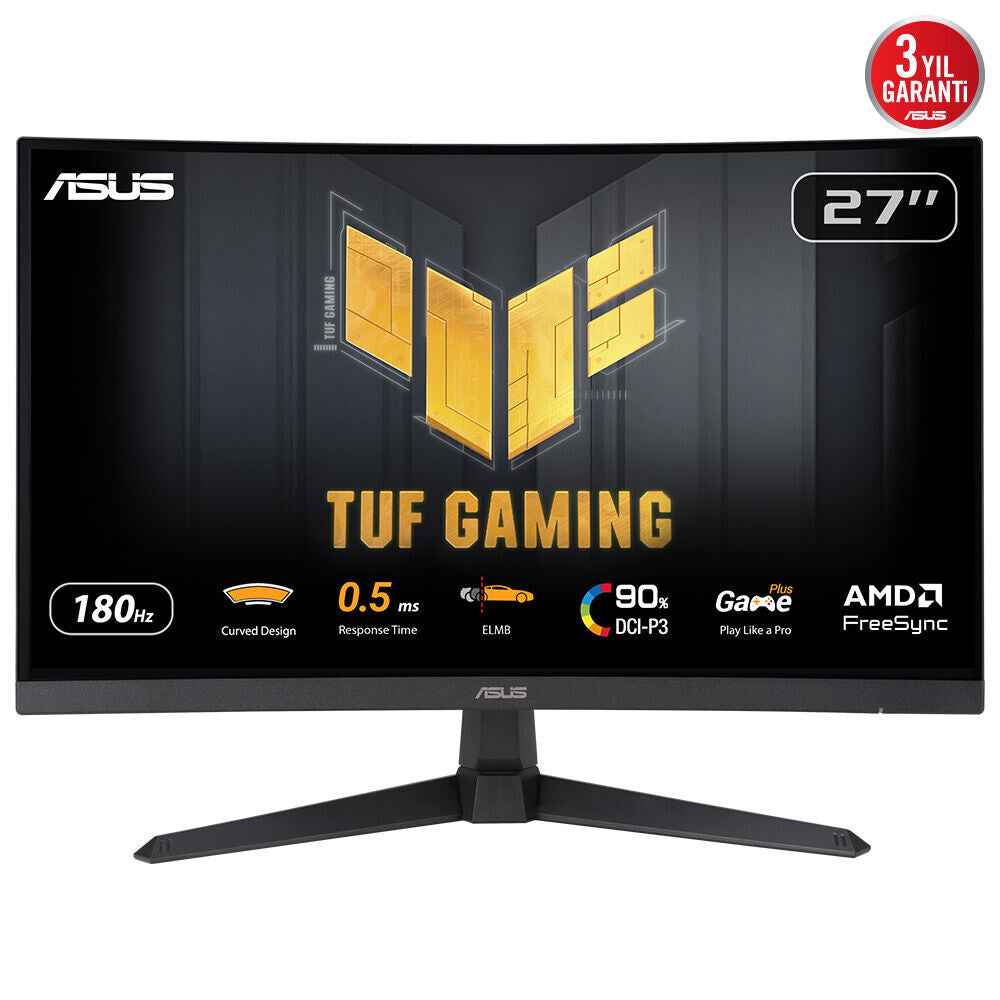 ASUS TUF Gaming VG27WQ3B computer monitor 68,6 cm (27") 2560 x 1440 Pixels Quad HD LCD Zwart