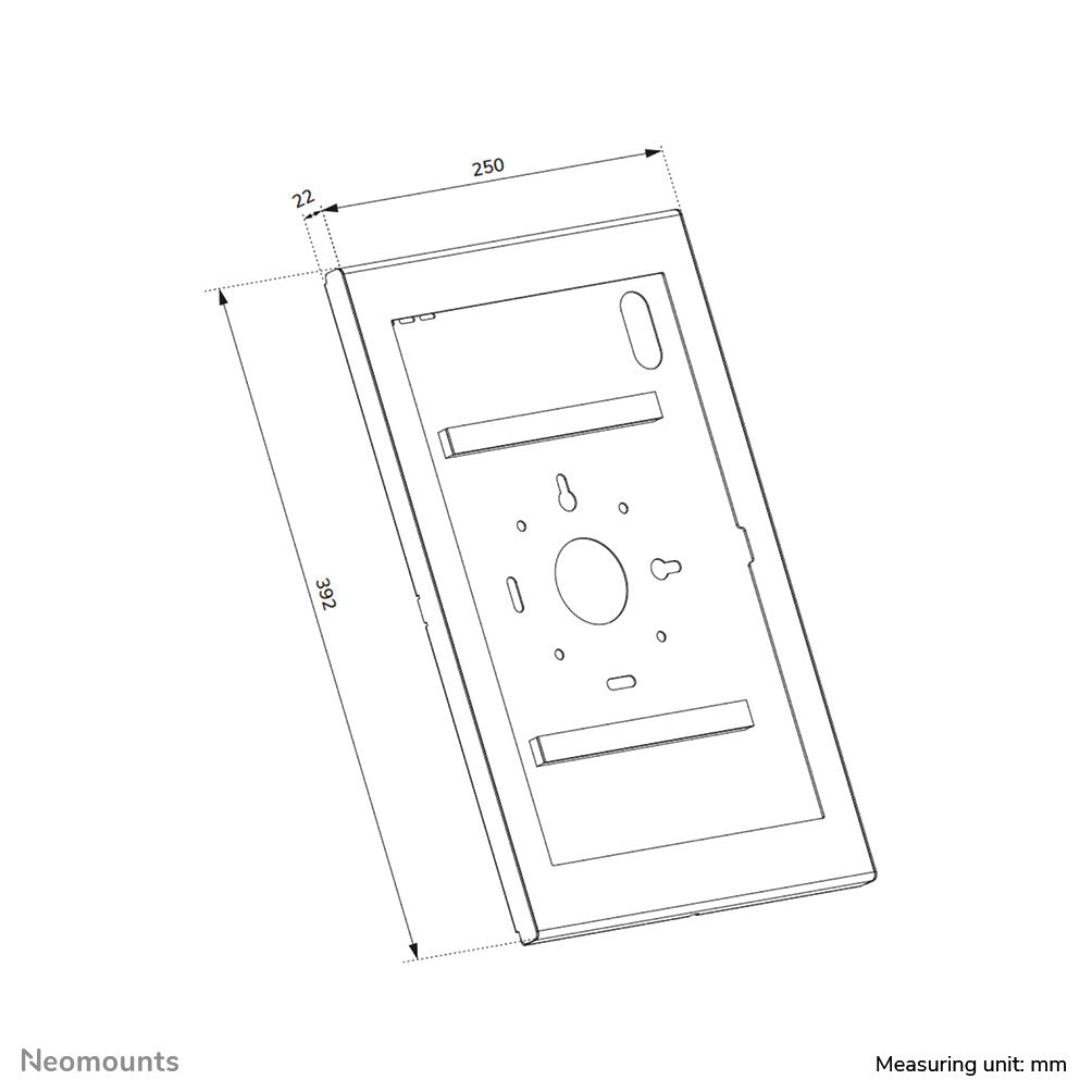 Neomounts WL15-603BL1 Tablet casing - 14.6" | 37,1 cm - vergrendelbaar