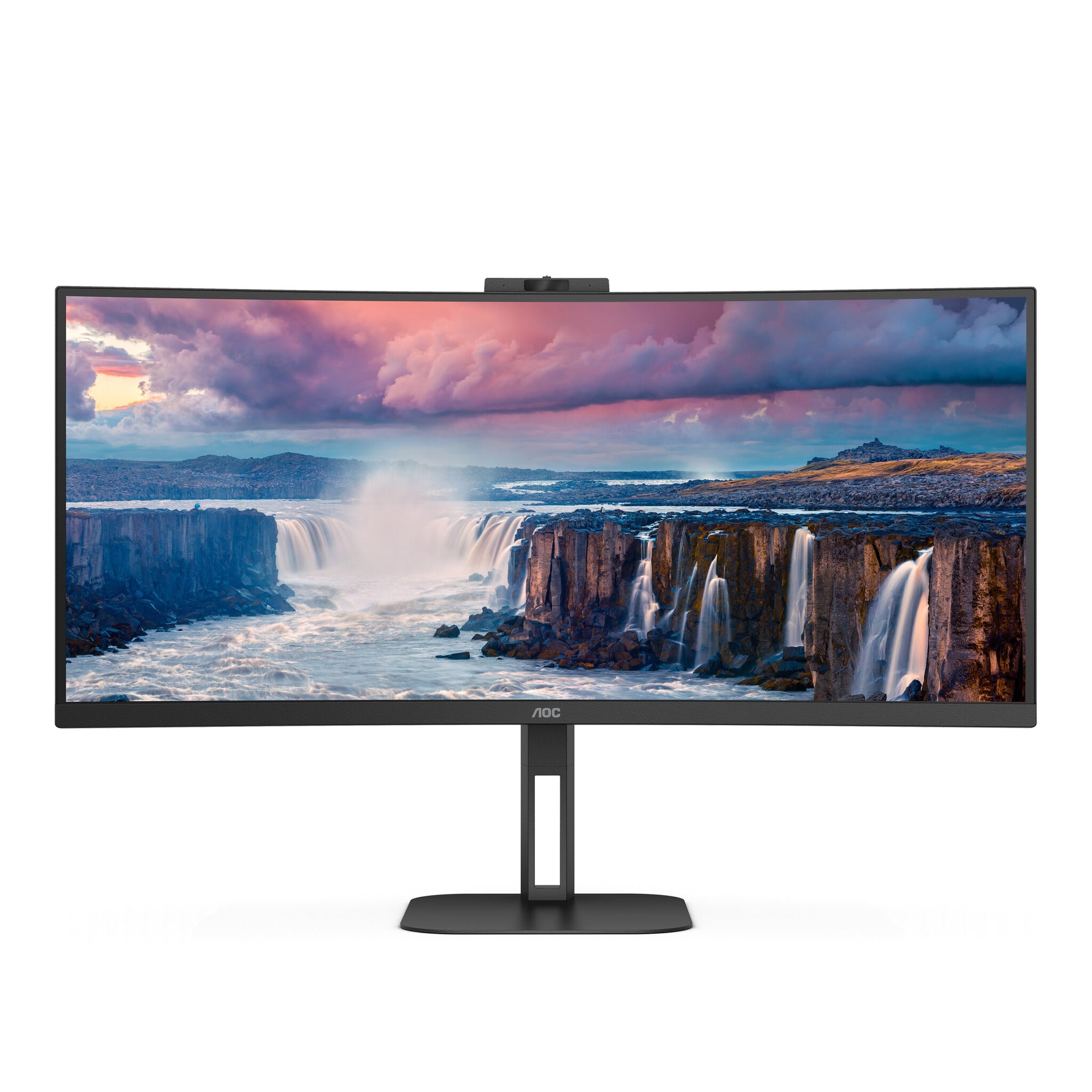 AOC V5 CU34V5CW computer monitor 86,4 cm (34") 3440 x 1440 Pixels Wide Quad HD LED Zwart