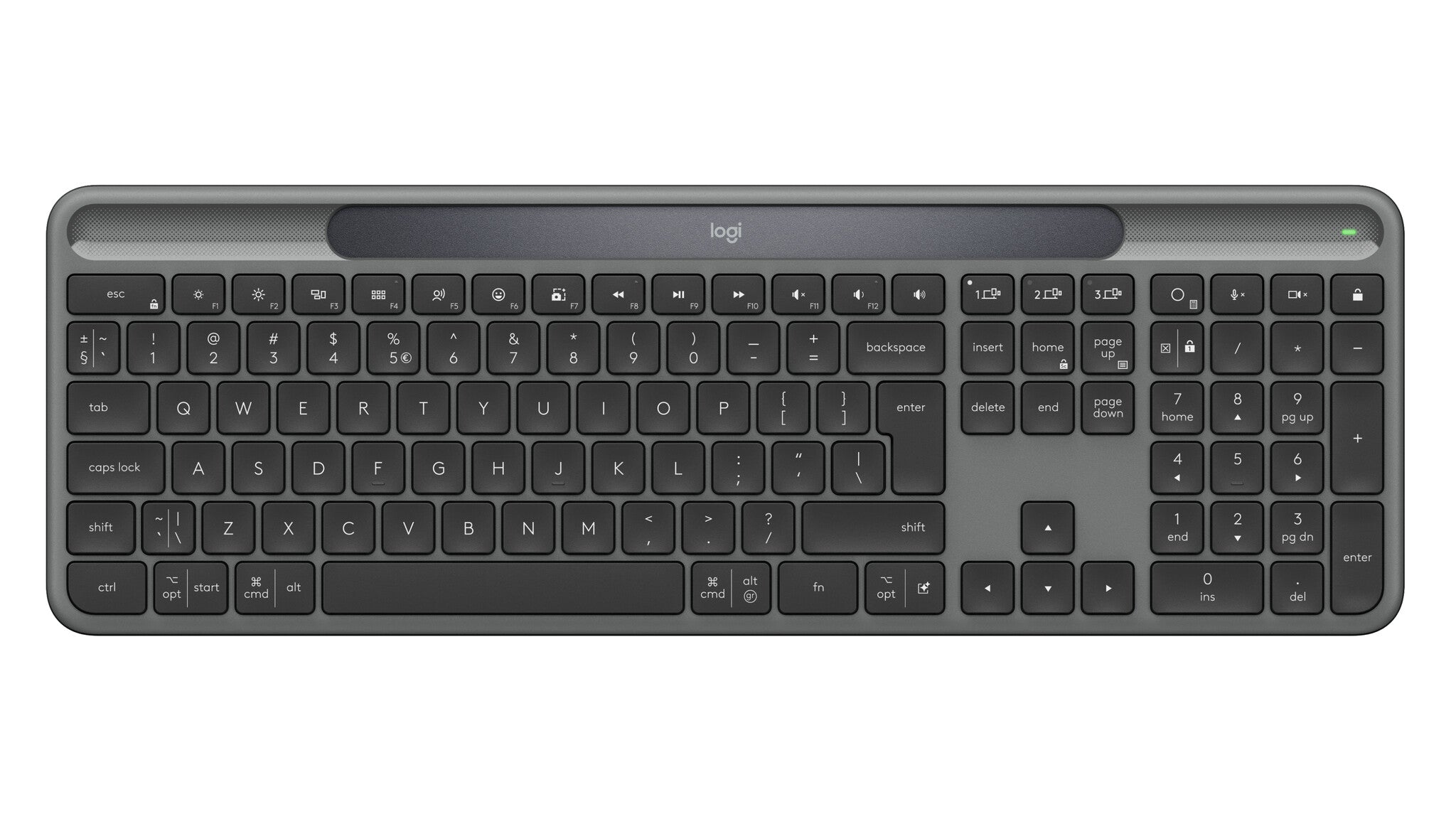Logitech Slim Solar+-GRAPHITE-US INT'L-INTNL-973