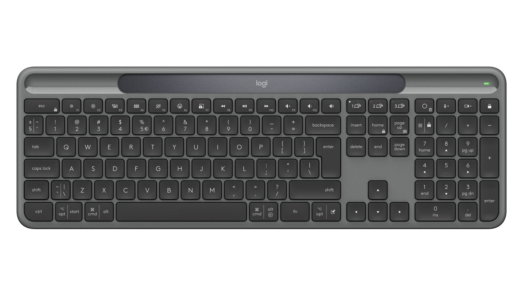Logitech Slim Solar+-GRAPHITE-US INT'L-INTNL-973
