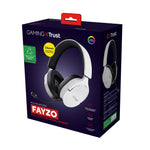 Trust GXT 491W FAYZO Headset Bedraad en draadloos Hoofdband Gamen USB Type-C Bluetooth Zwart, Wit