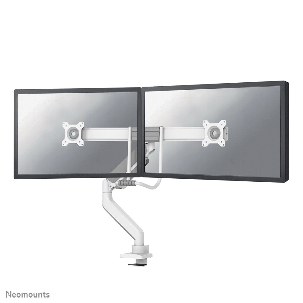 Neomounts DS75-450WH2 Monitorarm 17-32" - gasveer - Topfix - 180°-stop