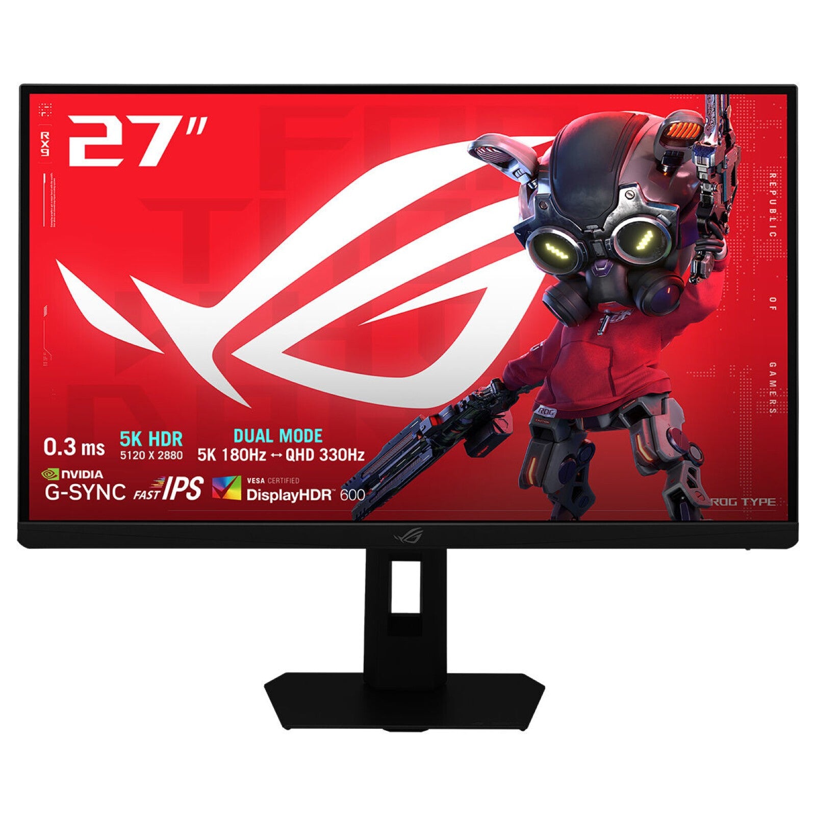 ASUS ROG Strix XG27JCG computer monitor 68,6 cm (27") 5120 x 2880 Pixels 5K Ultra HD LCD Zwart