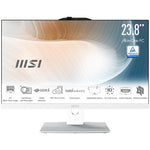 MSI Modern AM242TP 1M-1228EU Intel Core 5 120U 60,5 cm (23.8") 1920 x 1080 Pixels Touchscreen Alles-in-één-pc 8 GB DDR5-SDRAM 512 GB SSD Windows 11 Pro Wi-Fi 6E (802.11ax) Wit