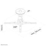 Neomounts BEAMER-C50 Beamer plafondbeugel - h 18,5 cm - full motion