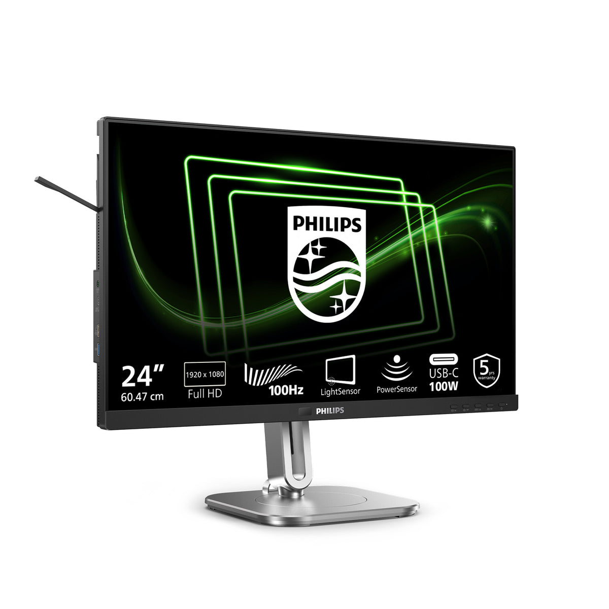 Philips 5000-serie 24B2G5301/00 computermonitor 60,5 cm (23,8") 1920 x 1080 pixels Full HD LCD Zwart