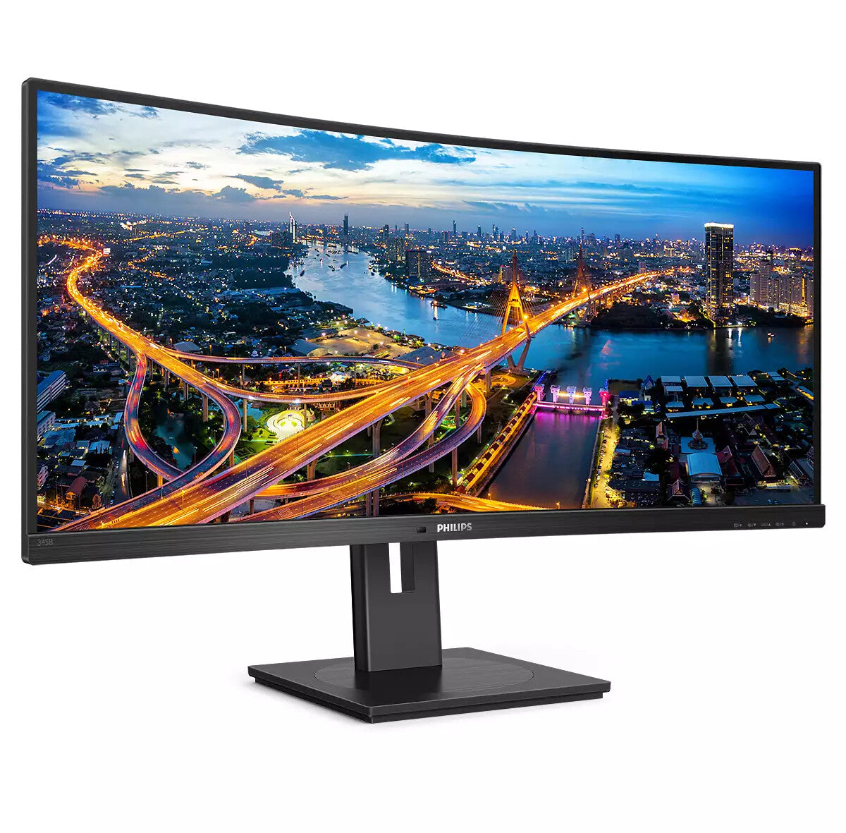 Philips B Line 345B1C/00 computer monitor 86,4 cm (34") 3440 x 1440 Pixels Quad HD LCD Zwart