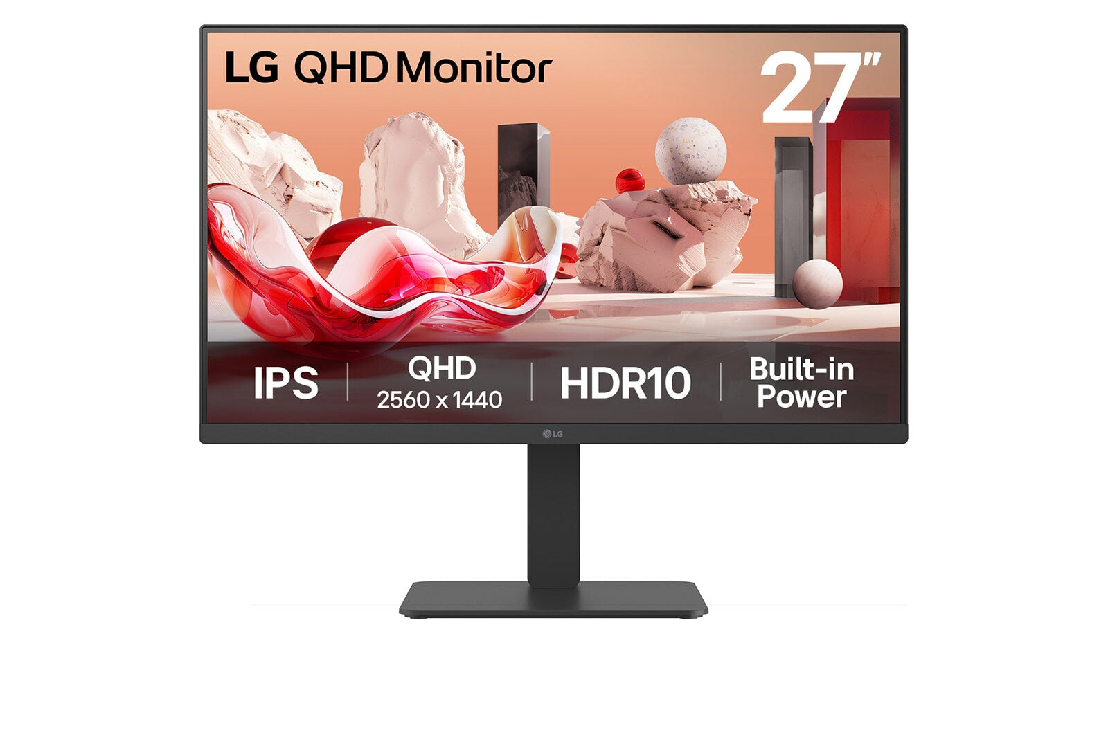 LG 27BA54QB-B.AEU computer monitor 68,6 cm (27") 2560 x 1440 Pixels 2K LCD Zwart