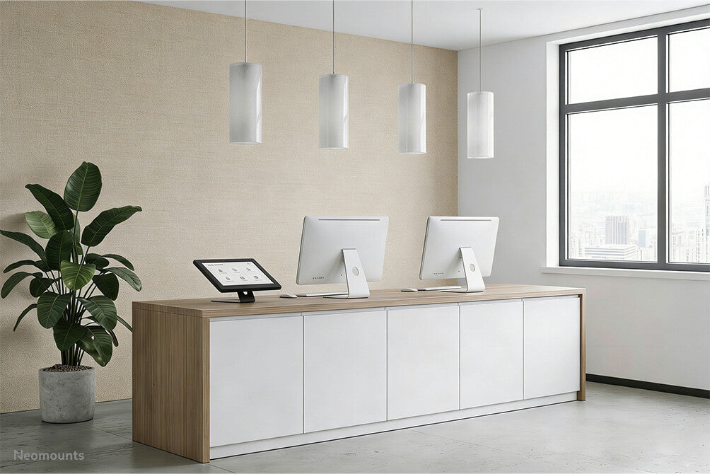 Neomounts DS15-629BL1 Tablet standaard bureau en wand - max 3 kg - vergrendelbaar