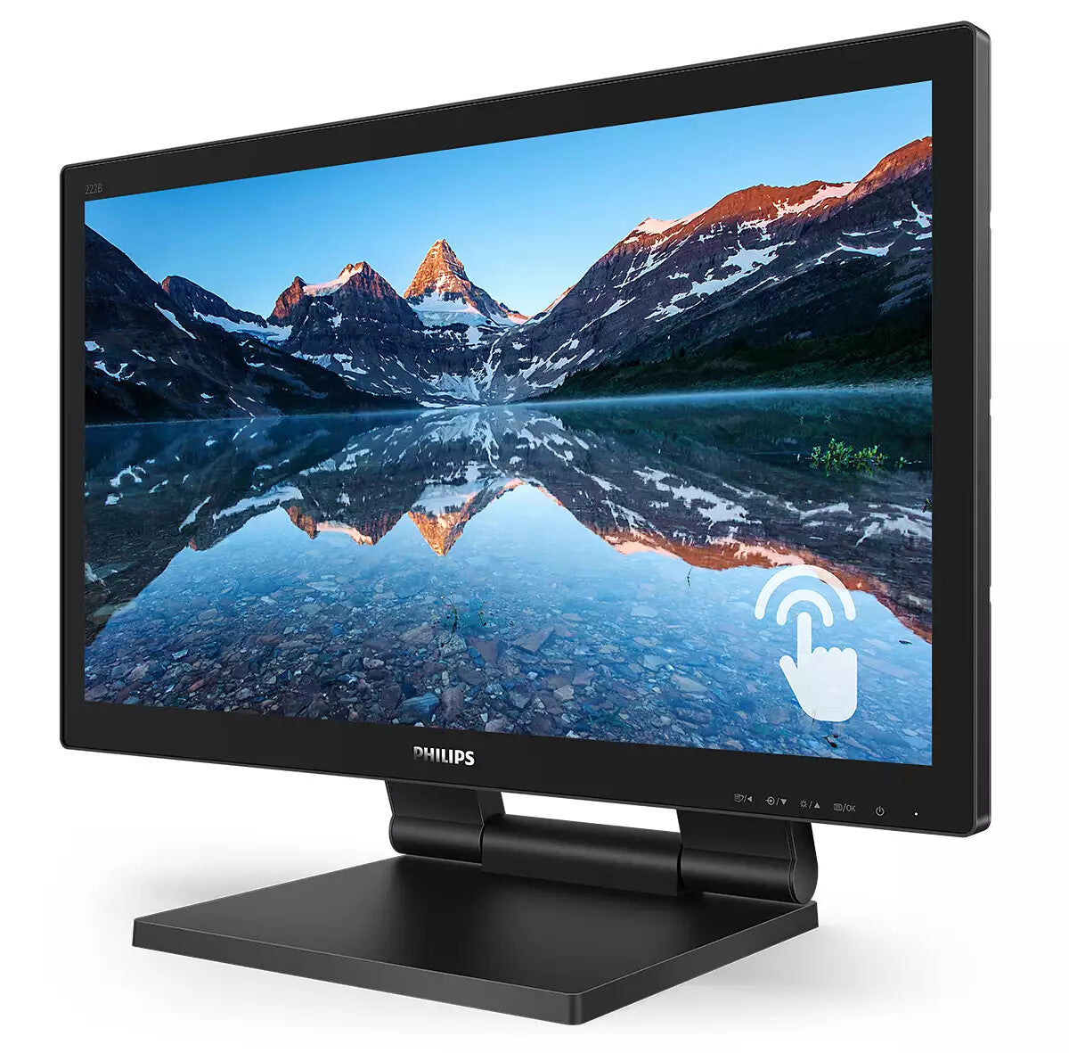 Philips B Line 222B9TA/00 computer monitor 54,6 cm (21.5") 1920 x 1080 Pixels Full HD LCD Touchscreen Tafelblad Zwart