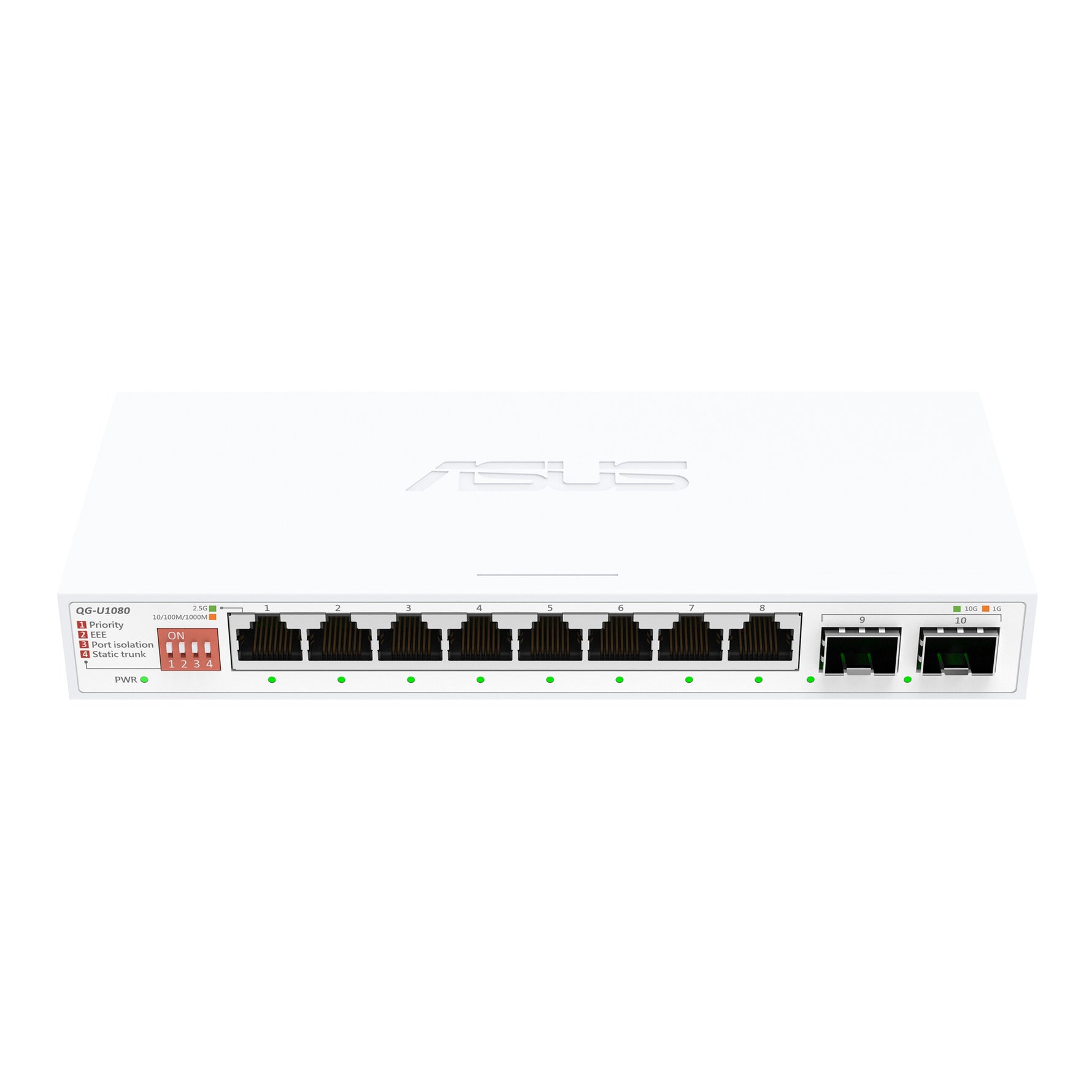 ASUS QG-U1080 Unmanaged 2.5G Ethernet (100/1000/2500) Wit