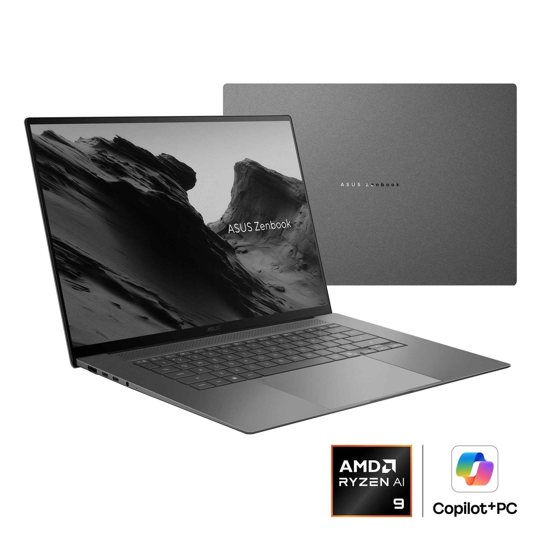 ASUS Zenbook S16 UM5606GA-SS180W Copilot+ PC AMD Ryzen AI 9 465 Laptop 40,6 cm (16") 3K 32 GB LPDDR5x-SDRAM 1 TB SSD Wi-Fi 7 (802.11be) Windows 11 Home Nederlands Grijs