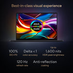 ASUS ProArt P16 H7606WP-SRNA6X Copilot+ PC AMD Ryzen AI 9 HX 370 Laptop 40,6 cm (16") Touchscreen 3K 64 GB LPDDR5x-SDRAM 1 TB SSD NVIDIA GeForce RTX 5070 Wi-Fi 7 (802.11be) Windows 11 Pro Nederlands Zwart