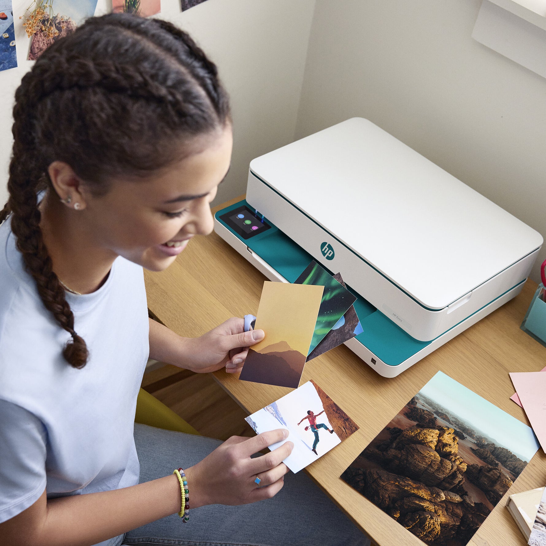 HP ENVY 6122e Wireless All-in-One Kleur Printer, Instant Ink; Foto's printen