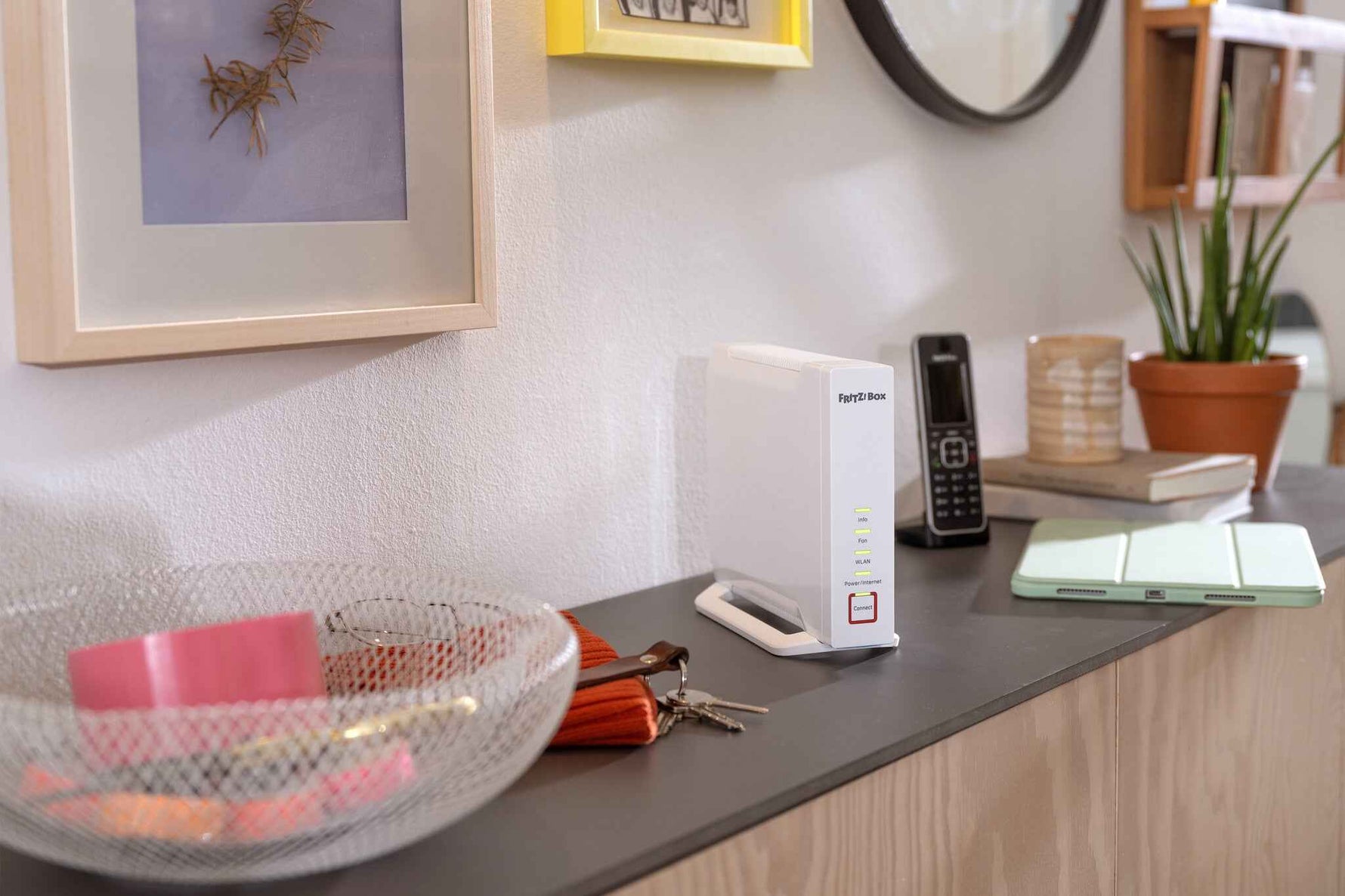 Mesh Set FRITZ! 4060 + 3000 AX INT Tri-band (2.4 GHz / 5 GHz / 5 GHz) Wi-Fi 6 (802.11ax) Wit 4x4