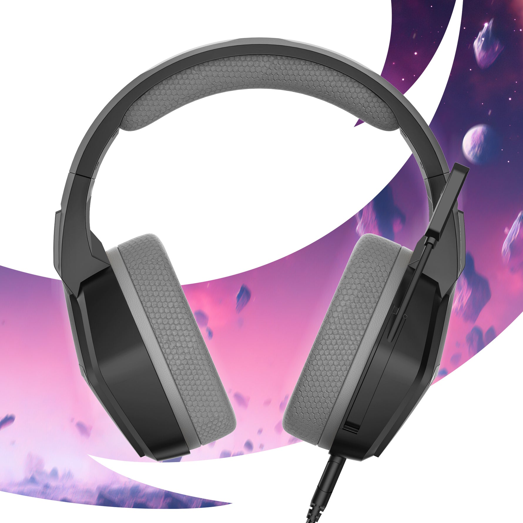 Oniverse Nebula Headset Bedraad Hoofdband Gamen USB Type-A Zwart