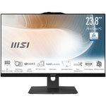 MSI Modern AM242TP 1M-1230EU Intel Core 3 100U 60,5 cm (23.8") 1920 x 1080 Pixels Touchscreen Alles-in-één-pc 8 GB DDR5-SDRAM 256 GB SSD Windows 11 Pro Wi-Fi 6E (802.11ax) Zwart