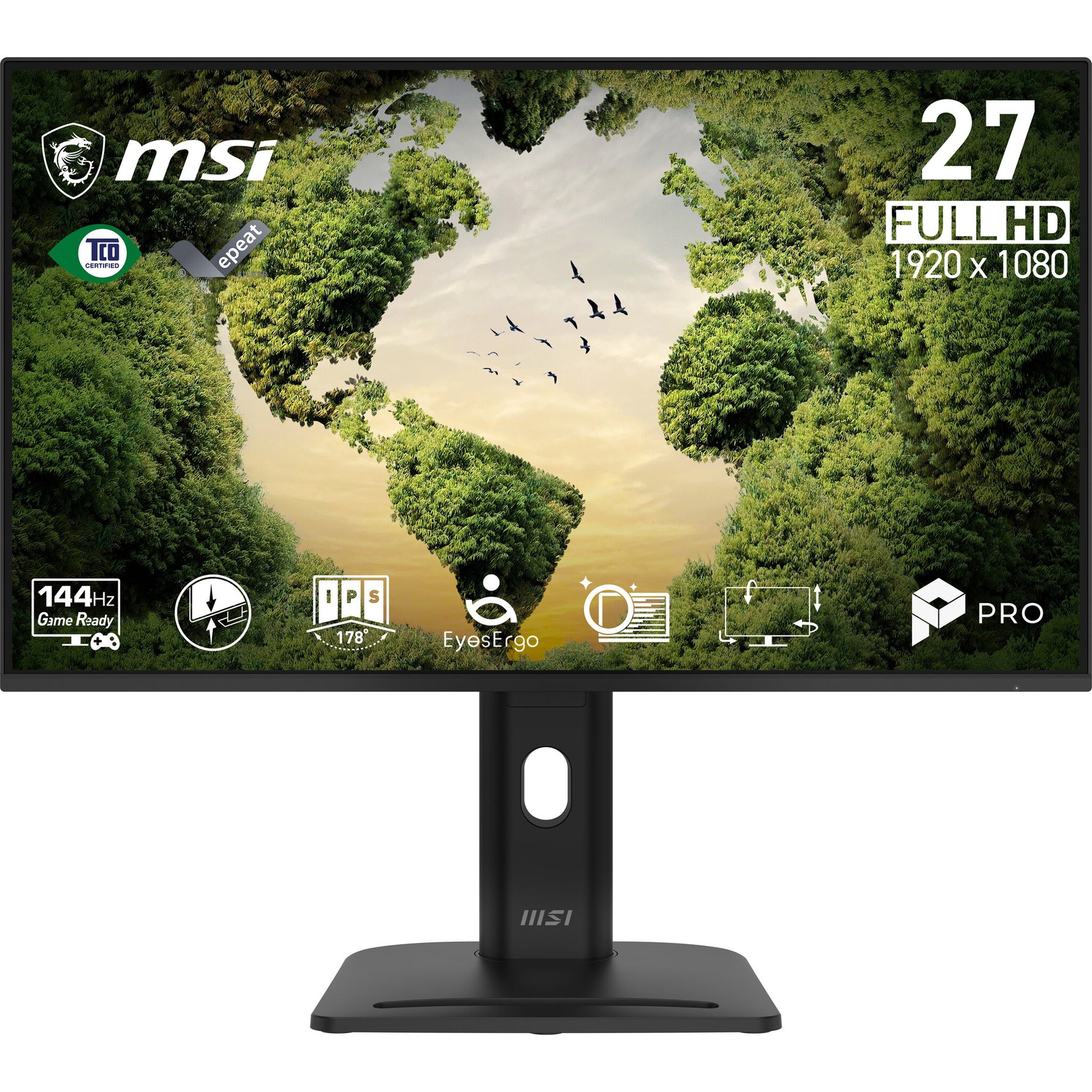 MSI Pro MP275PGN E14 computer monitor 68,6 cm (27") 1920 x 1080 Pixels Full HD LCD Zwart