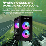 HP OMEN 35L GT16-0240nd PC Intel Core Ultra 9 285K 32 GB DDR5-SDRAM 2 TB SSD NVIDIA GeForce RTX 5070 Windows 11 Home Tower AI PC Zwart