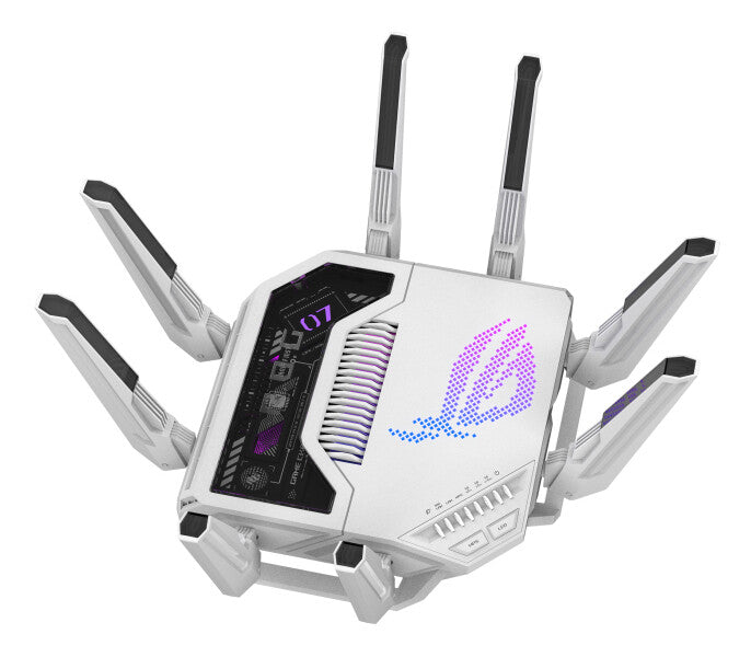 ASUS ROG Rapture GT-BE19000AI draadloze router 10 Gigabit Ethernet Tri-band (2,4 GHz / 5 GHz / 6 GHz) Wit