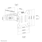 Neomounts FL40-430BL11 TV-paalsteun 17-32" - diam. 28-60 mm