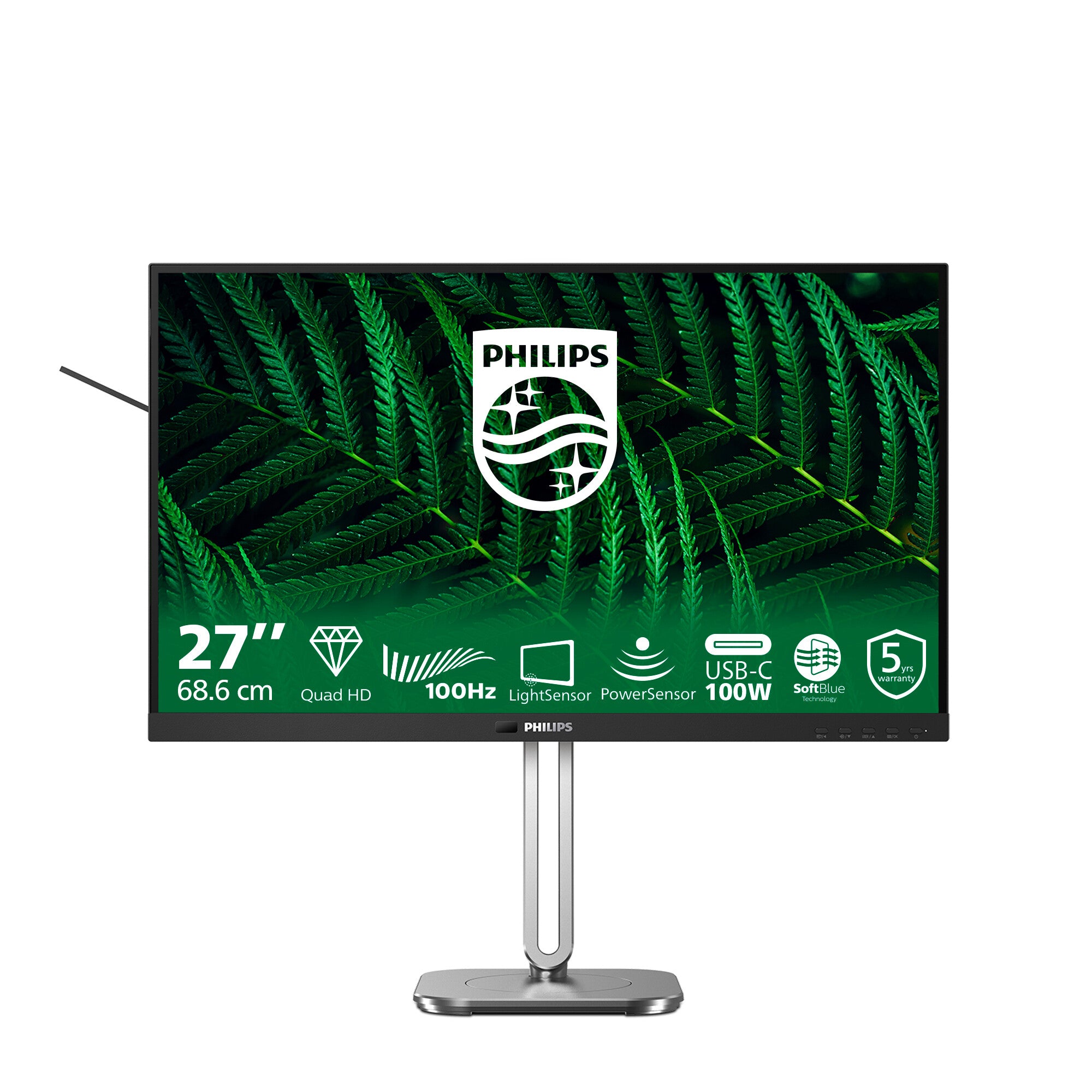 Philips 5000 series 27B2G5601/00 computer monitor 68,6 cm (27") 2560 x 1440 Pixels Quad HD LCD Zwart