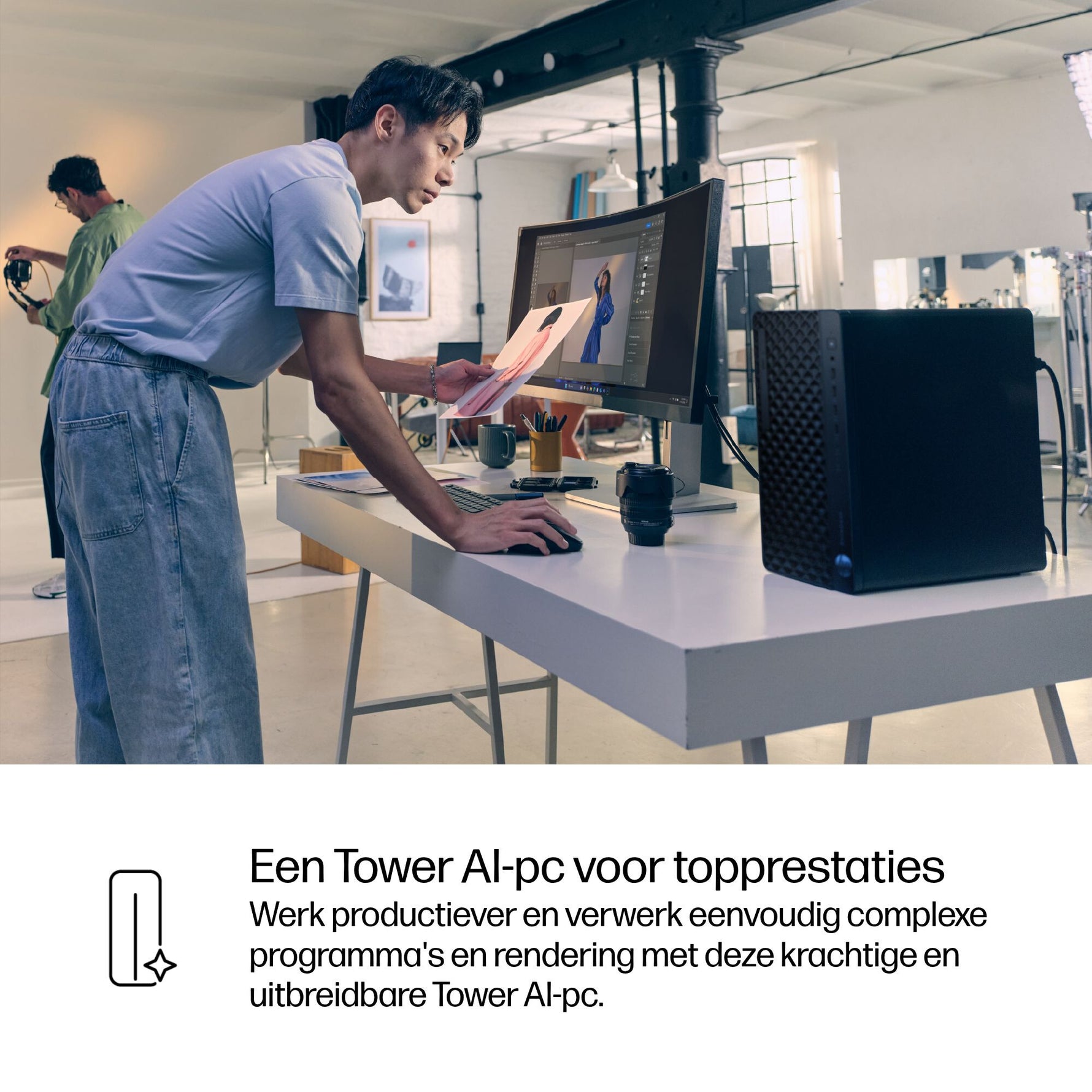 HP EliteDesk 8 Tower G1i AI Wolf Pro Security Edition Intel Core Ultra 7 265 16 GB DDR5-SDRAM 512 GB SSD Windows 11 Pro PC AI PC Zwart