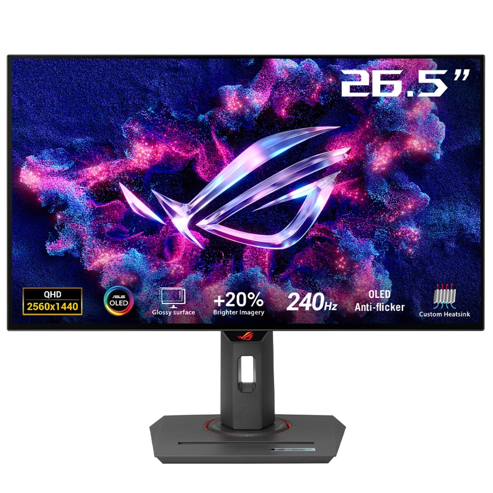 ASUS ROG Strix OLED XG27AQDMG computer monitor 67,3 cm (26.5") 2560 x 1440 Pixels Quad HD Zwart